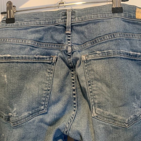 CITIZENS OF HUMANITY - Emerson Slim Boyfriend Jean - in Distressed Mid-Wash - Si - Picture 9 of 9